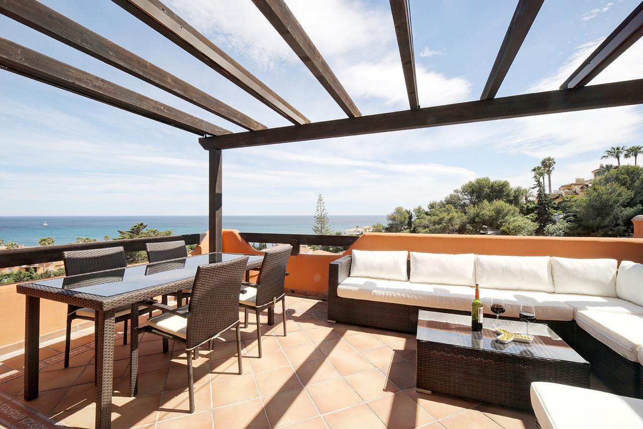 Ferienwohnung Jardines De Nueva Galera Cozy Penthouse Estepona Exterior foto
